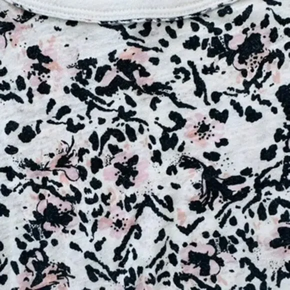 We The Free People Clare Wild Thing Floral Tee Shirt Lightweight L - Picture 4 of 7